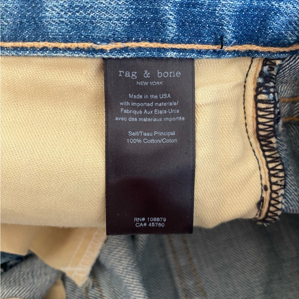 Rag & Bone Women's Boy Jean Hel w/ Holes NWT - Picture 9 of 9